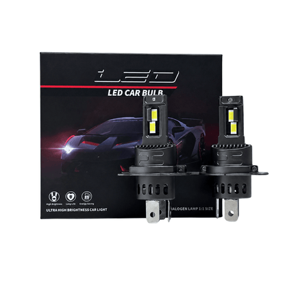 Set 2 Becuri Auto LED H4 6000K CANBUS, 8000 lm, Lumină Albă