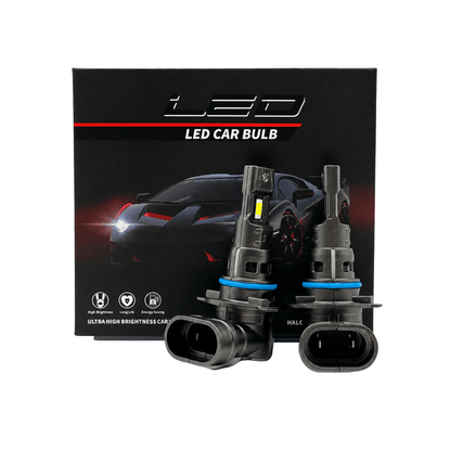 Set 2 Becuri Auto LED HB4 (9006) 6000K CANBUS, 8000 lm, Lumină Albă