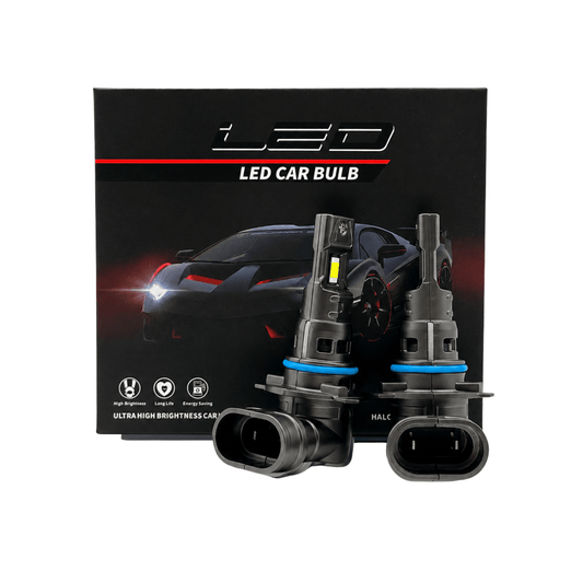 Set 2 Becuri Auto LED HB4 (9006) 6000K CANBUS, 8000 lm, Lumină Albă