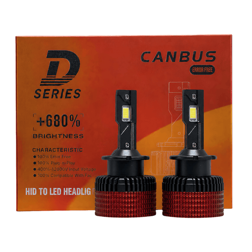 Set 2 Becuri D2S LED 6000K, CANBUS, Înlocuire Bec Xenon, 16000 lm