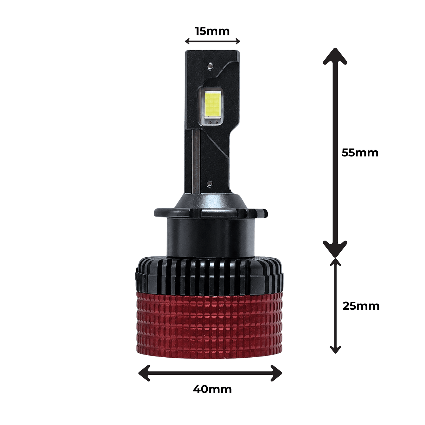 Set 2 Becuri D2S LED 6000K, CANBUS, Înlocuire Bec Xenon, 16000 lm