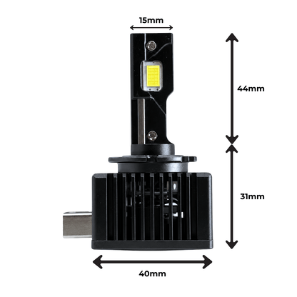Set 2 Becuri D3S LED 6000K, CANBUS, Înlocuire Bec Xenon, 16000 lm