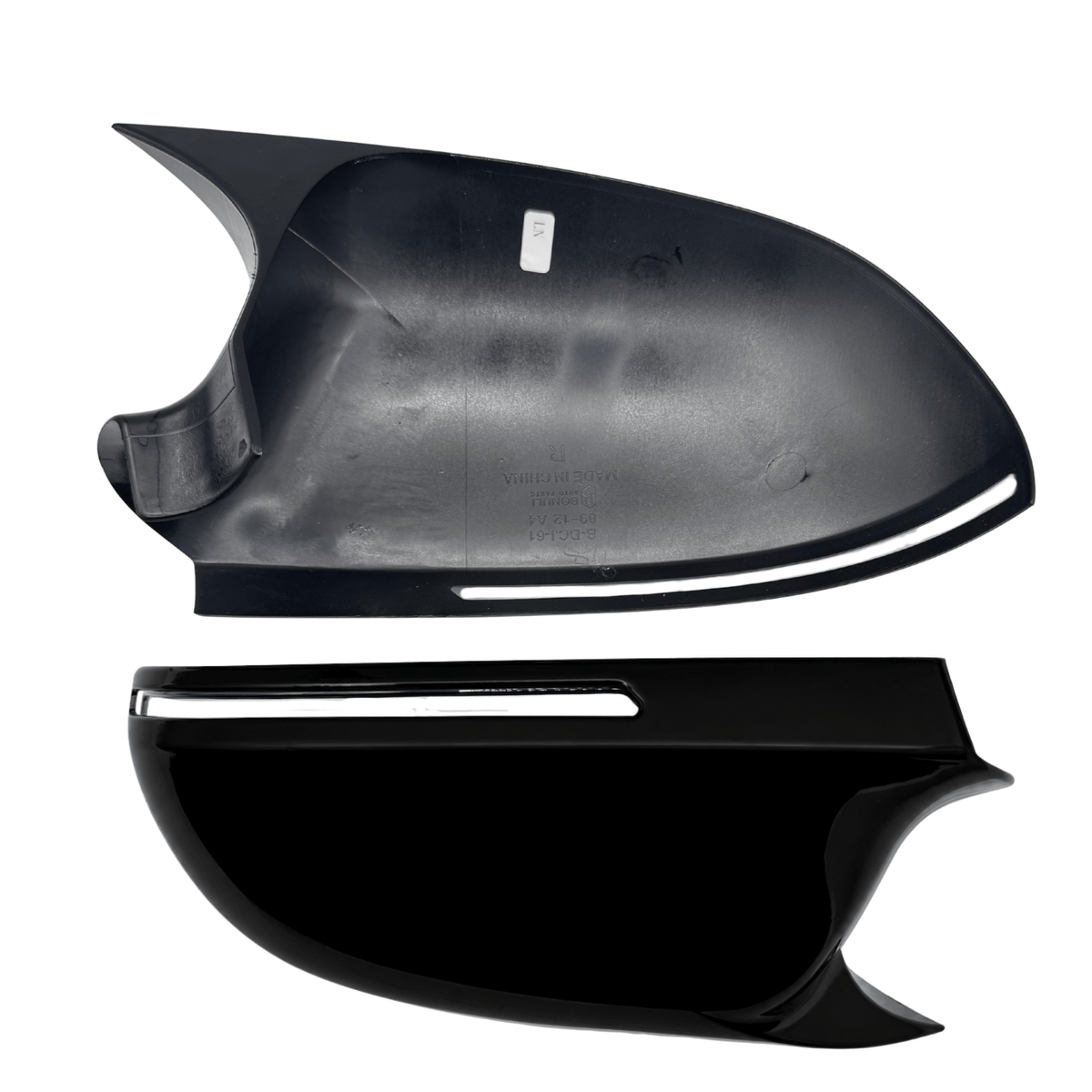 Set 2 Capace Oglinzi Batman Audi A3/A4/A5 B8, Negru Lucios
