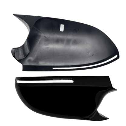 Set 2 Capace Oglinzi Batman Audi A3/A4/A5 B8, Negru Lucios