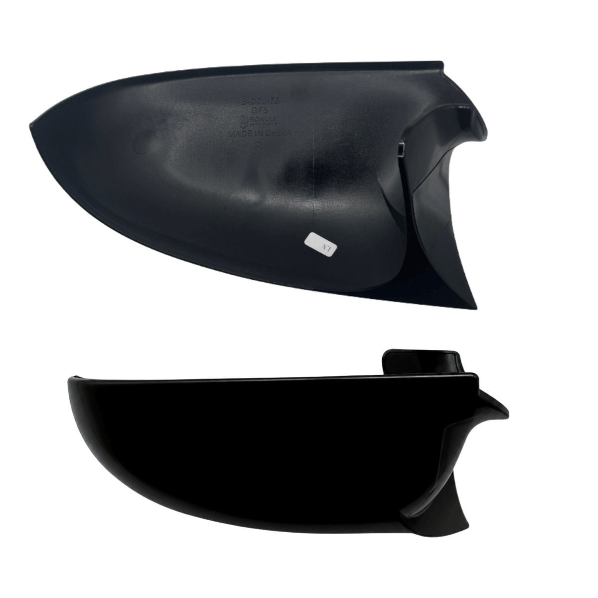 Set 2 Capace Oglinzi Batman VW Golf 5 MK5, Negru Lucios