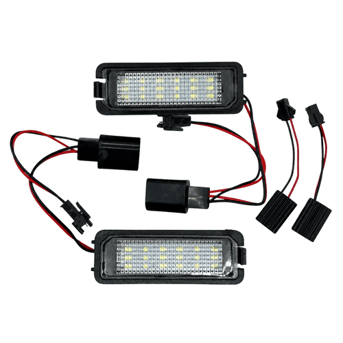 Set 2 Lămpi LED Număr Înmatriculare VW Golf, Passat, Skoda, Seat