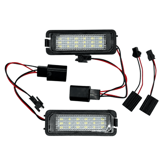 Set 2 Lămpi LED Număr Înmatriculare VW Golf, Passat, Skoda, Seat
