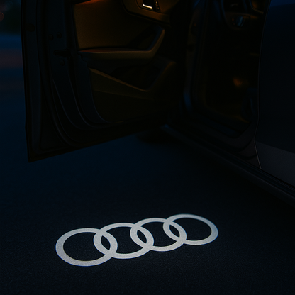 Set 2 Proiectoare Portiera LED Logo Audi A3, A4, A5, A6, A7, A8