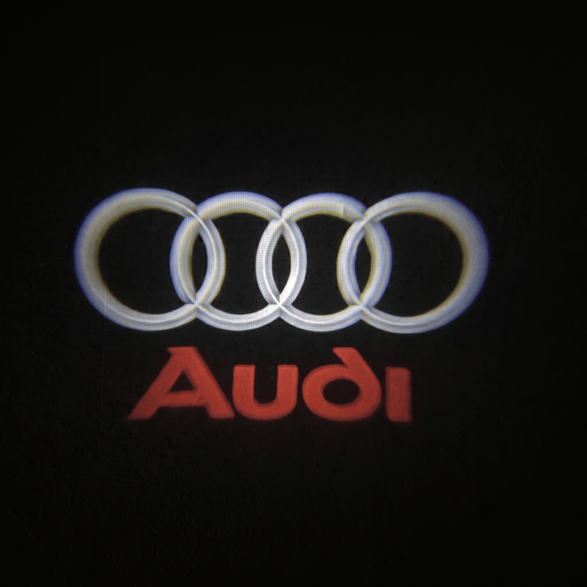 Set 2 Proiectoare Portiera LED Logo Audi Universale, Wireless