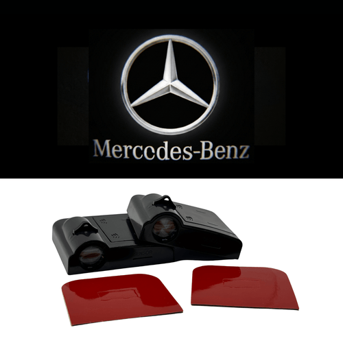 Set 2 Proiectoare Portiera LED Logo Mercedes Universale, Wireless