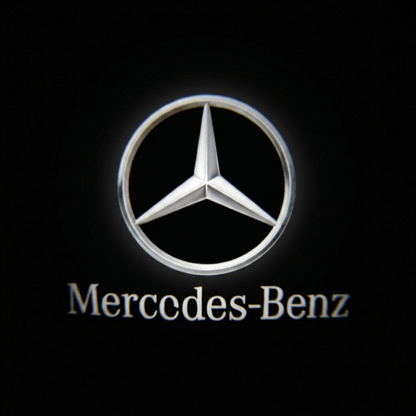 Set 2 Proiectoare Portiera LED Logo Mercedes Universale, Wireless