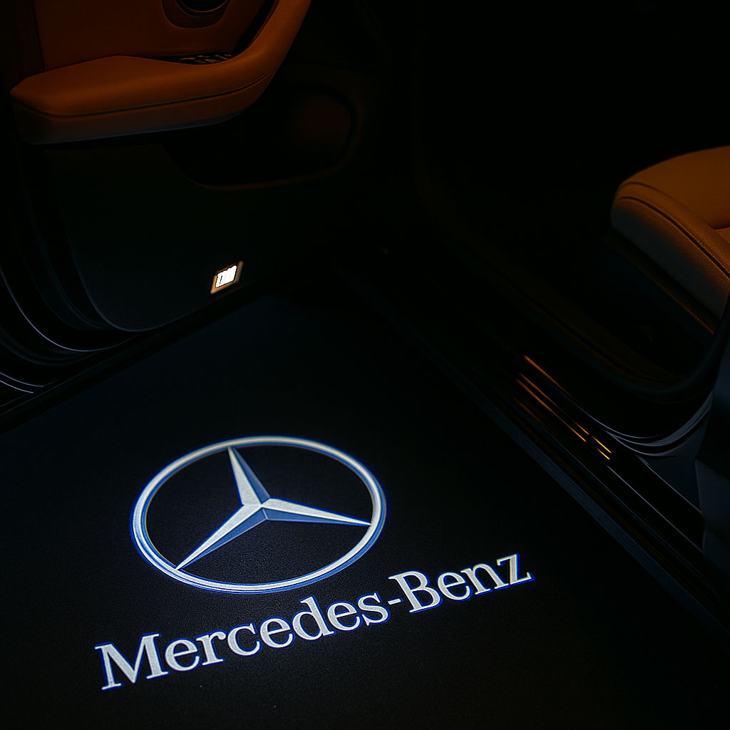 Set 2 Proiectoare Portiera LED Logo/Text Mercedes E-Class, C-Class, GLE, GLS