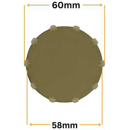 Set 4 Capace Jante Alfa Romeo – 60mm, Negru