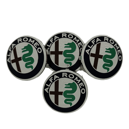 Set 4 Capace Jante Alfa Romeo – 60mm, Negru