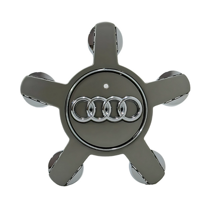 Set 4 Capace Jante Audi – 135mm, Gri, Tip Stea