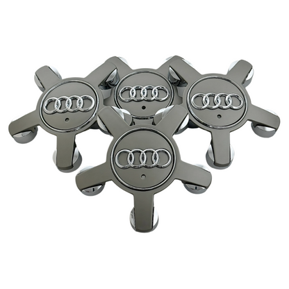 Set 4 Capace Jante Audi – 135mm, Gri, Tip Stea