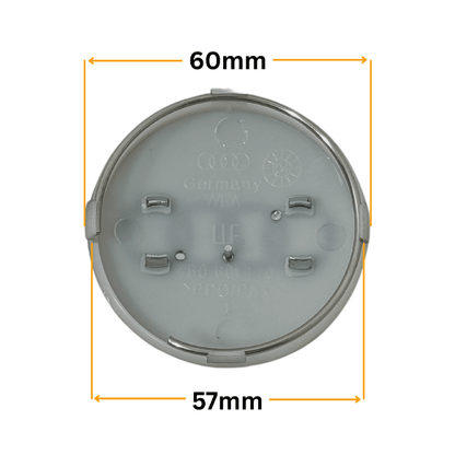 Set 4 Capace Jante Audi – 60mm, Gri
