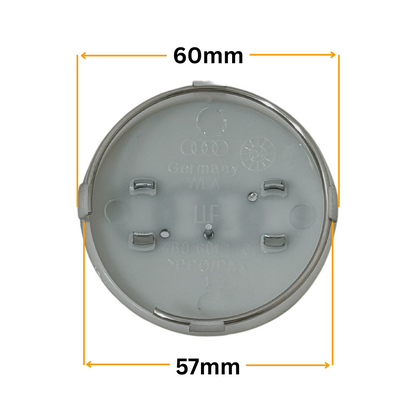 Set 4 Capace Jante Audi – 60mm, Gri