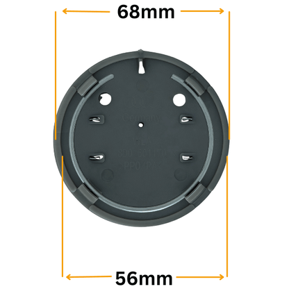 Set 4 Capace Jante Audi – 68mm, Gri