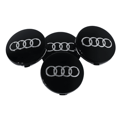 Set 4 Capace Jante Audi – 68mm, Negru