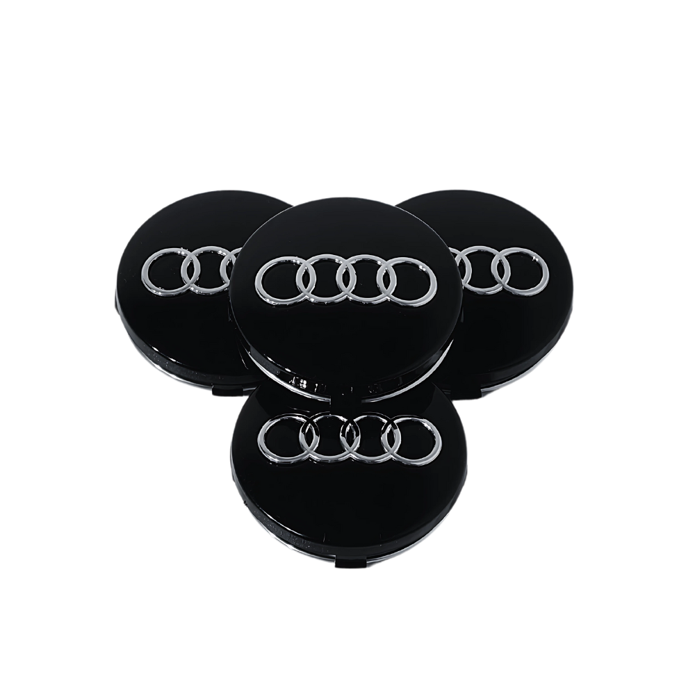 Set 4 Capace Jante Audi, Negru