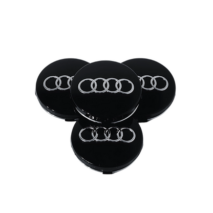 Set 4 Capace Jante Audi, Negru