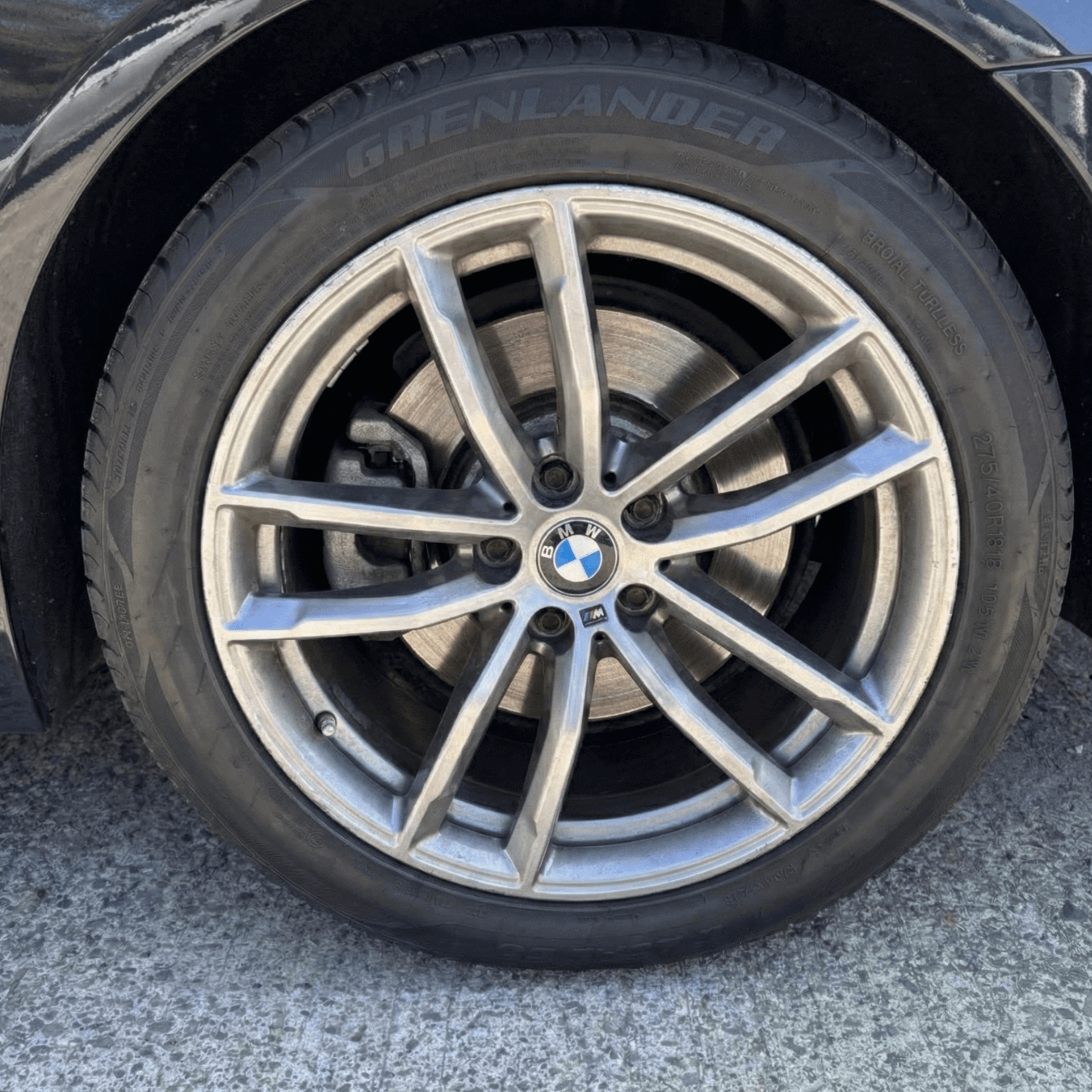 Set 4 Capace Jante BMW – 56mm, Albastru cu Alb