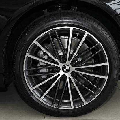 Set 4 Capace Jante BMW – 56mm, Negru cu Alb