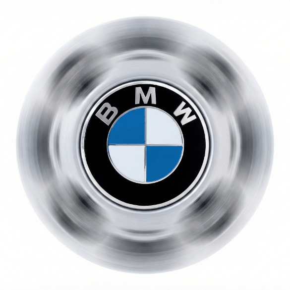 Set 4 Capace Jante BMW Rotative – 56mm, Albastru cu Alb