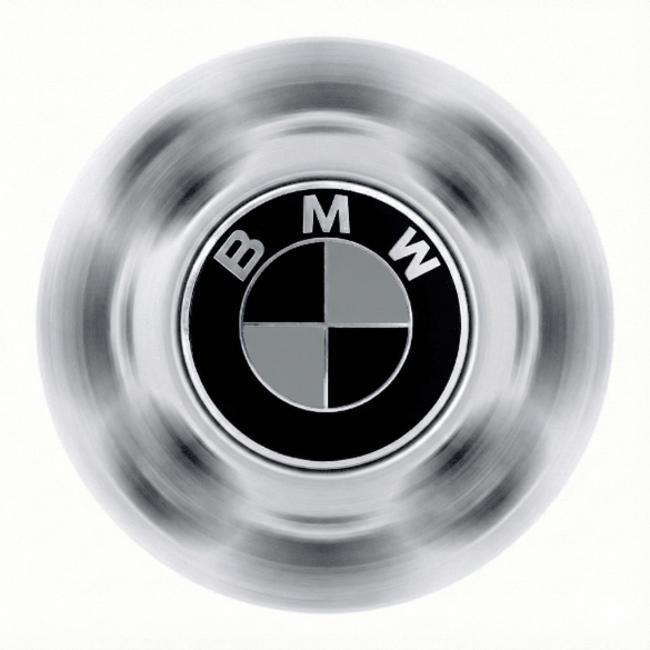 Set 4 Capace Jante BMW Rotative – 56mm, Negru cu Alb