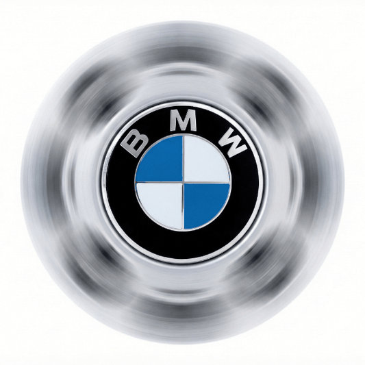 Set 4 Capace Jante BMW Rotative – 68mm, Albastru cu Alb