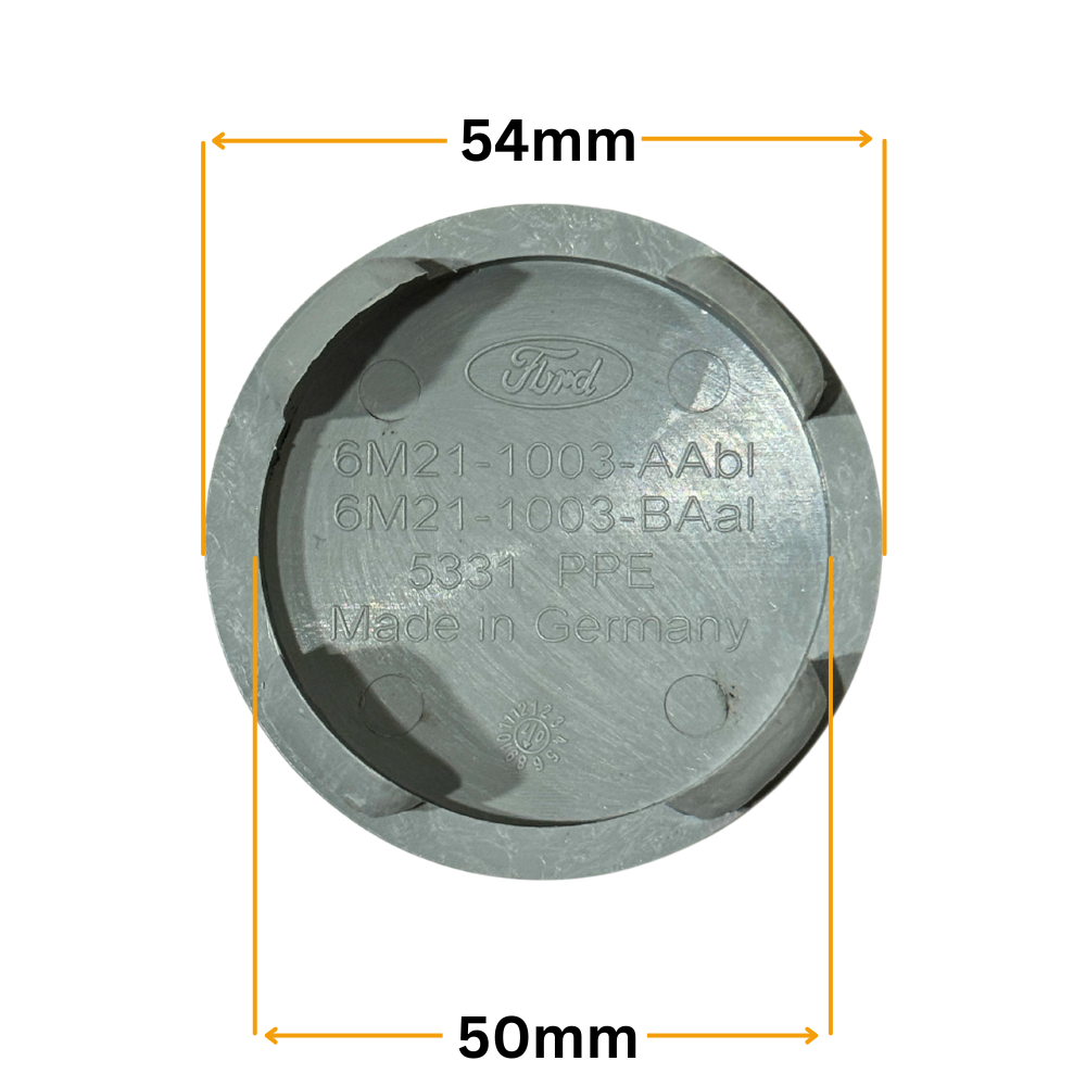 Set 4 Capace Jante Ford – 54mm, Negru