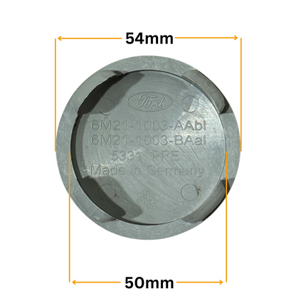 Set 4 Capace Jante Ford – 54mm, Negru