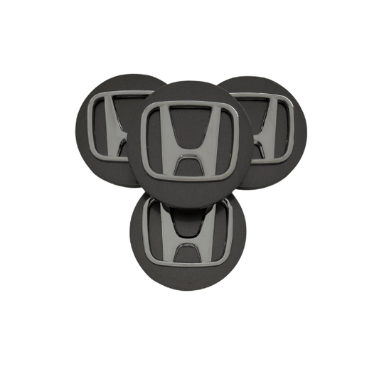 Set 4 Capace Jante Honda – 69mm, Gri