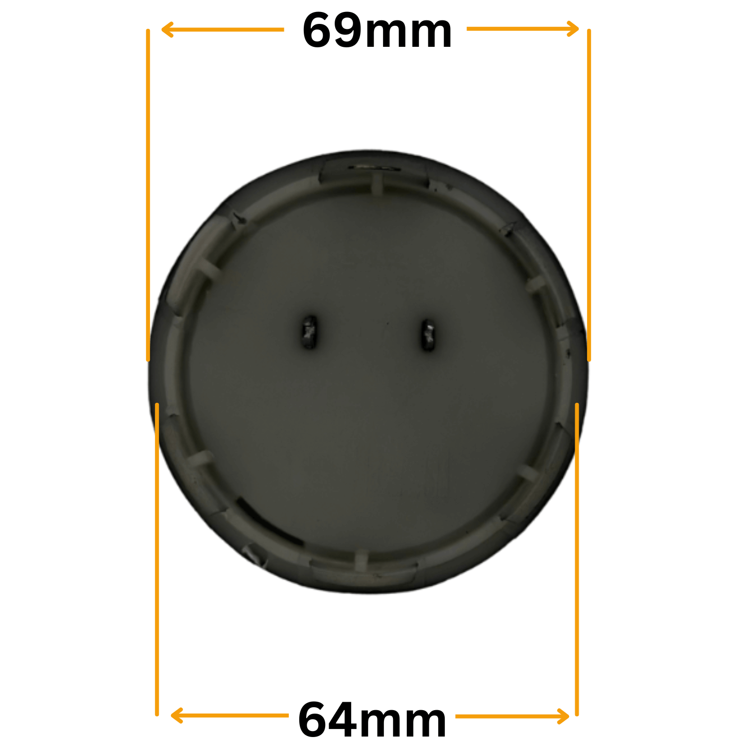 Set 4 Capace Jante Honda – 69mm, Gri