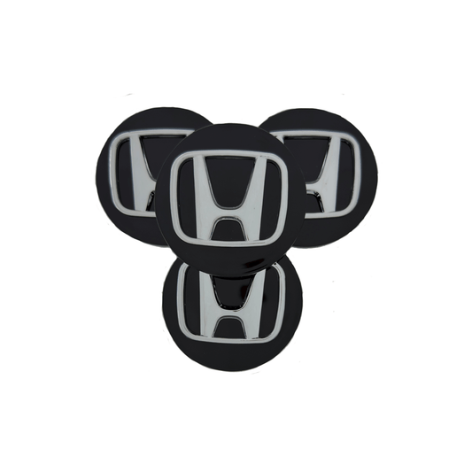 Set 4 Capace Jante Honda – 69mm, Negru