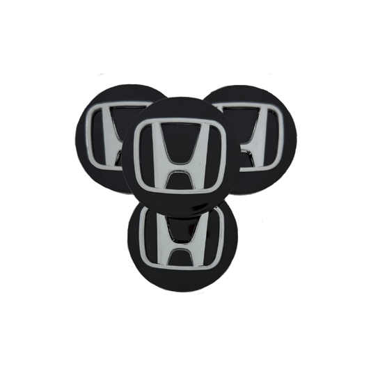 Set 4 Capace Jante Honda – 69mm, Negru