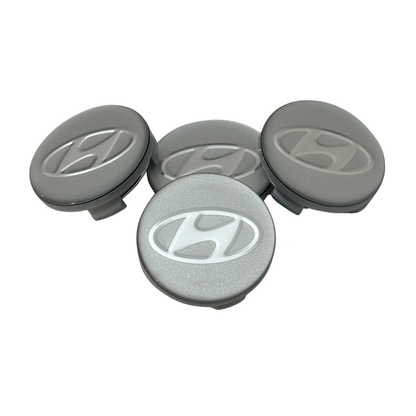 Set 4 Capace Jante Hyundai – 59mm, Gri
