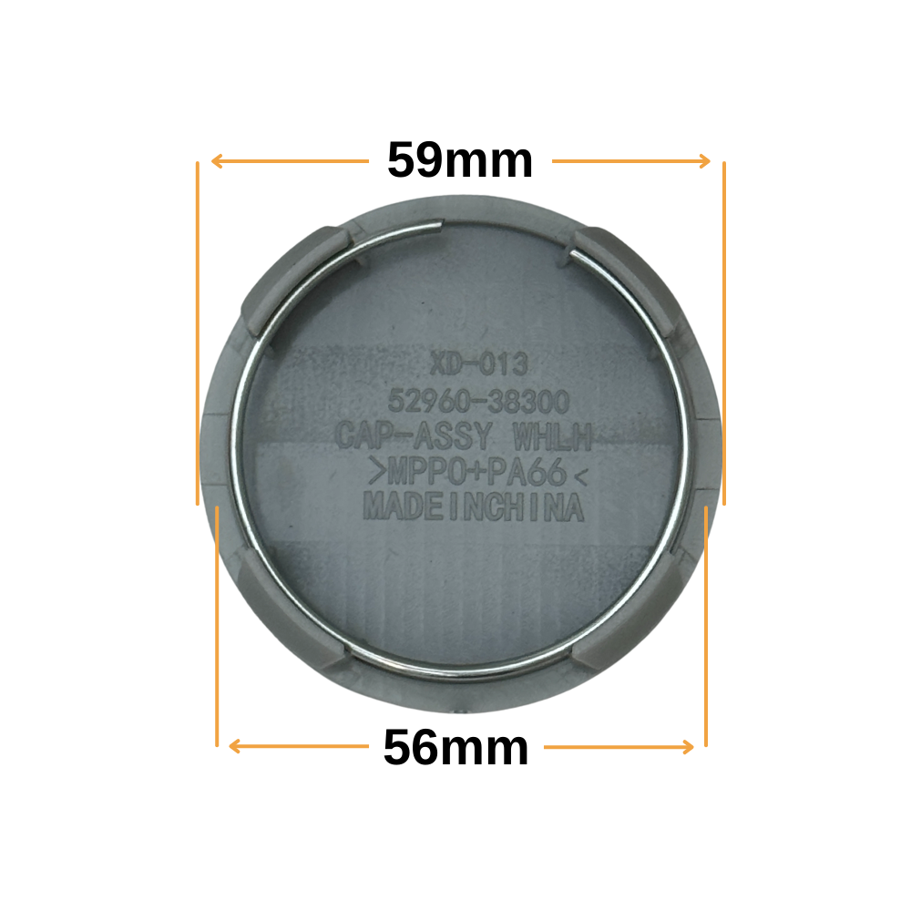 Set 4 Capace Jante Hyundai – 59mm, Negru