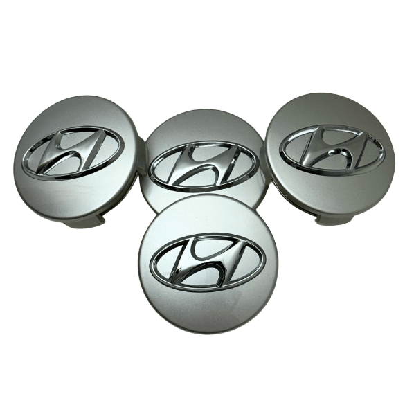 Set 4 Capace Jante Hyundai – 60mm, Gri
