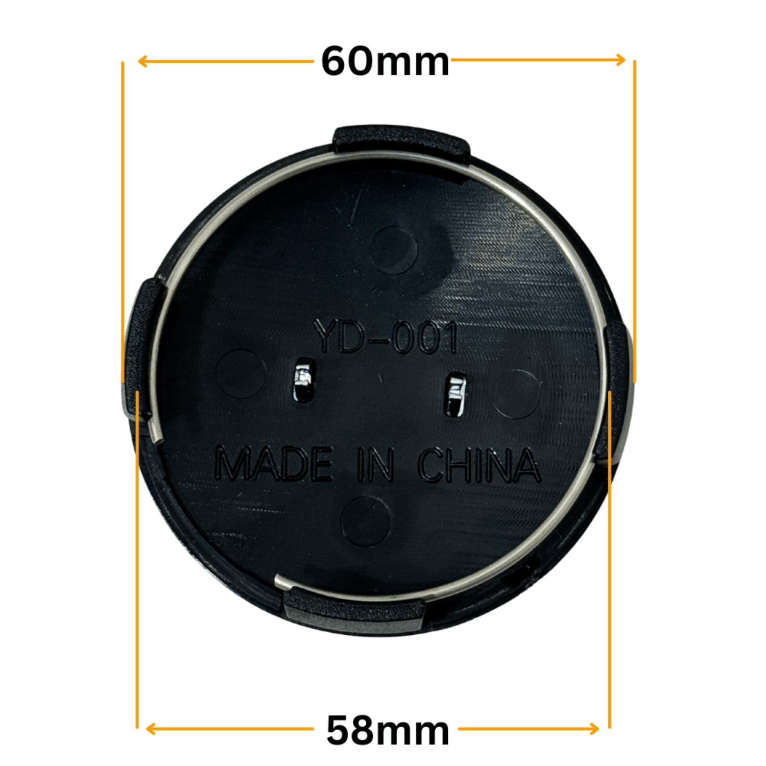 Set 4 Capace Jante Hyundai – 60mm, Negru