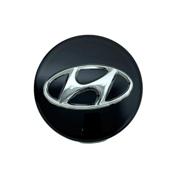 Set 4 Capace Jante Hyundai – 60mm, Negru