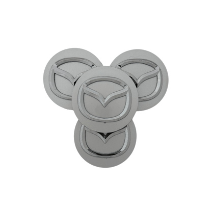 Set 4 Capace Jante Mazda – 56mm, Gri
