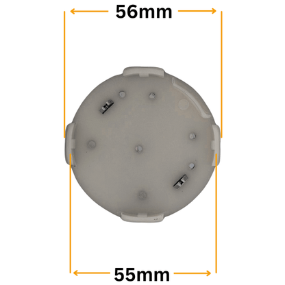 Set 4 Capace Jante Mazda – 56mm, Gri