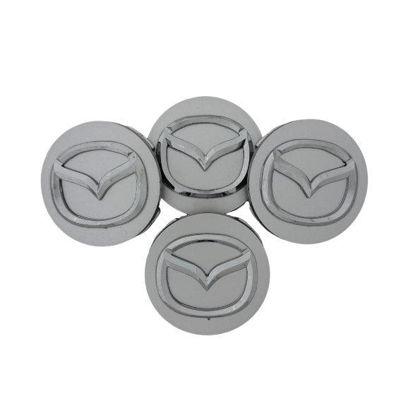Set 4 Capace Jante Mazda – 56mm, Gri
