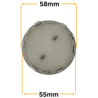 Set 4 Capace Jante Opel – 58mm, Gri