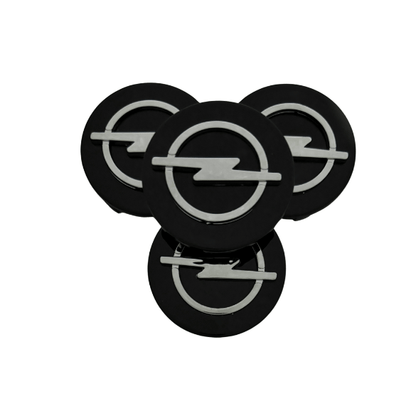 Set 4 Capace Jante Opel – 58mm, Negru