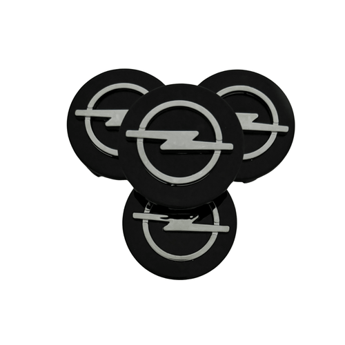 Set 4 Capace Jante Opel – 58mm, Negru