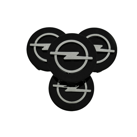 Set 4 Capace Jante Opel – 58mm, Negru