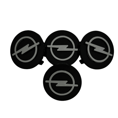 Set 4 Capace Jante Opel – 58mm, Negru
